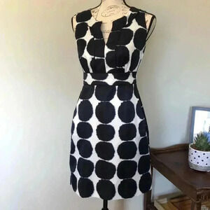 Banana Republic Black and White Sheath Mini Dress